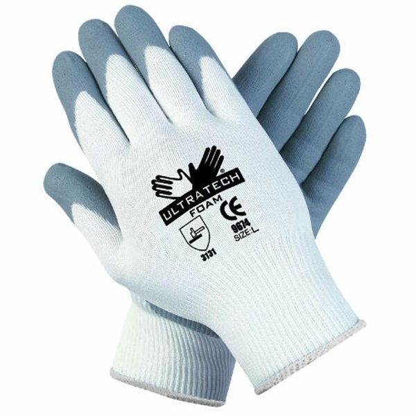 Eat-In 9674XL Medium Duty Natural Foam Gloves - Yellow - X-Large EA3585353